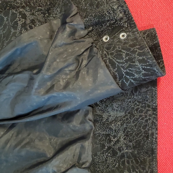 Winlit Black leather dolman batwing sleeve jacket moto Large - Picture 9 of 10